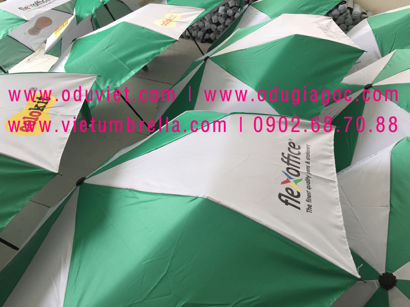 xưởng sản xuất ô dù cầm tay in logo quảng cáo
